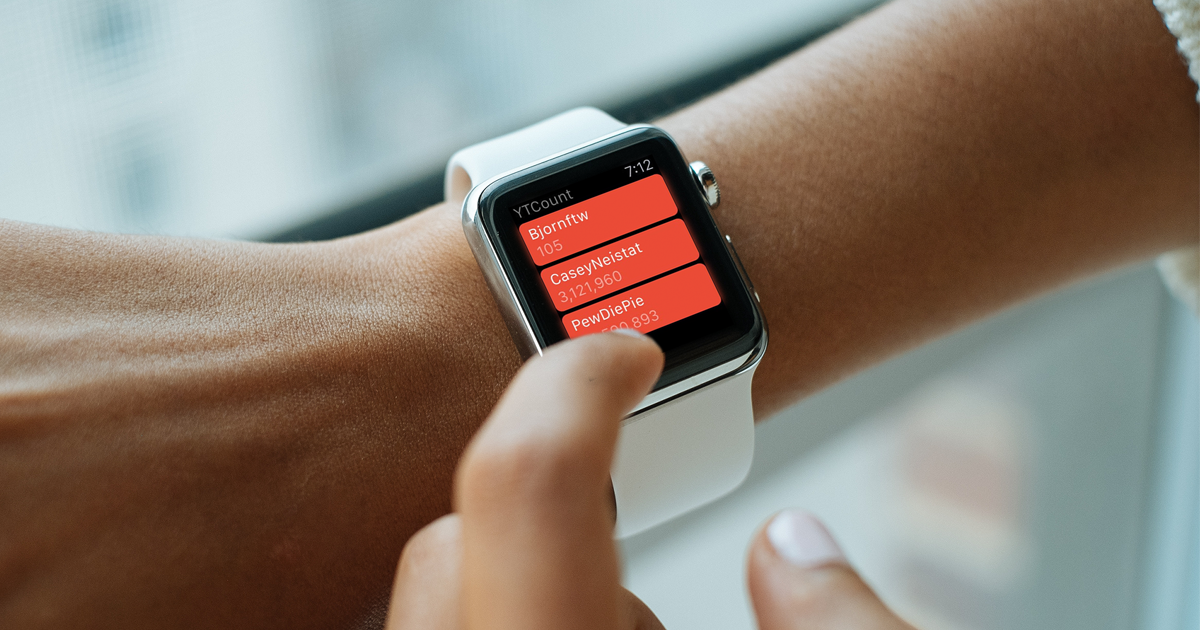 Apple Watch — YTCount: track real-time YouTube Subscribers ...