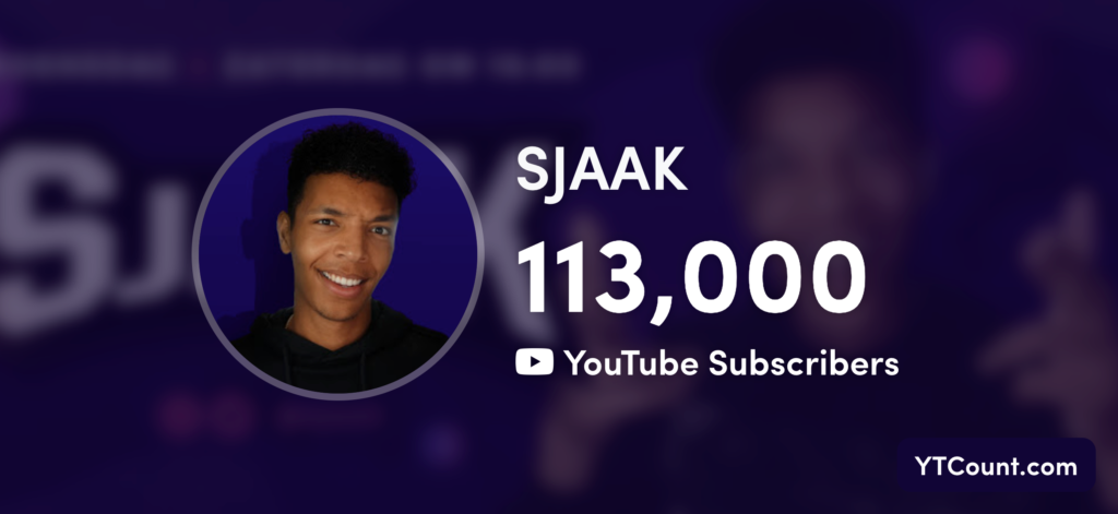 Sjaak Subscriber Count Abbreviated. 